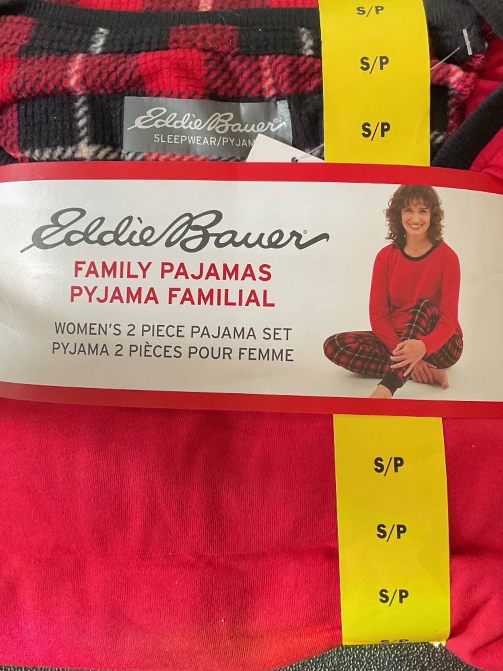 pajamas set, long sleeve top and bottom fleece and cotton material